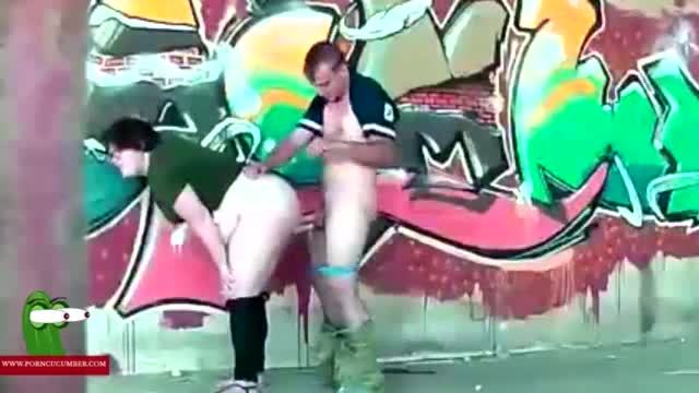 Fucking at the graffiti street. raf341