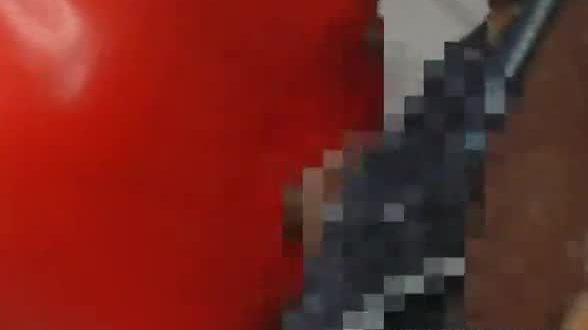 Shackled japanese chick is spanked before sucking a hard dick