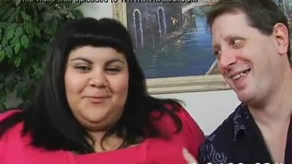Fat doxy is bouncing on big dick of man after sucking it
