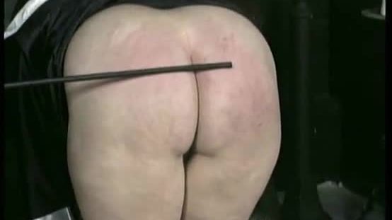Horny nun slave is spanked on her big ass and hands by older master priest