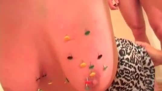 Big breasted slutty redhead getting