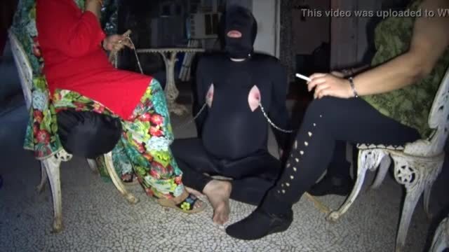 Mistress makali uses ashtray